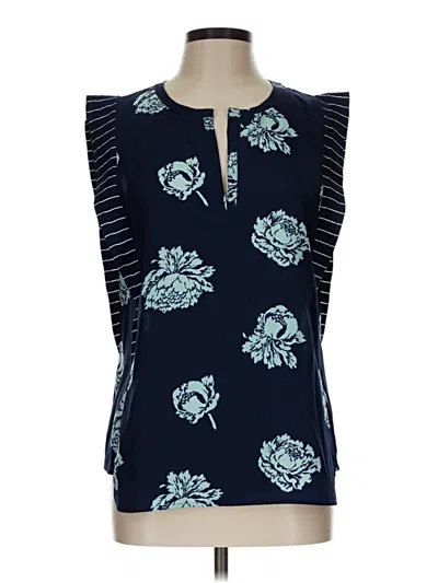 Pre-owned Jcrew Sleeveless Blouse In Blue