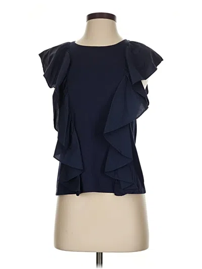Pre-owned Jcrew Sleeveless Blouse In Blue