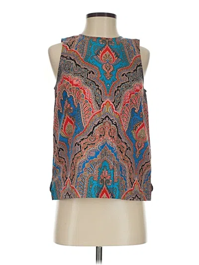 Pre-owned Jcrew Sleeveless Blouse In Blue
