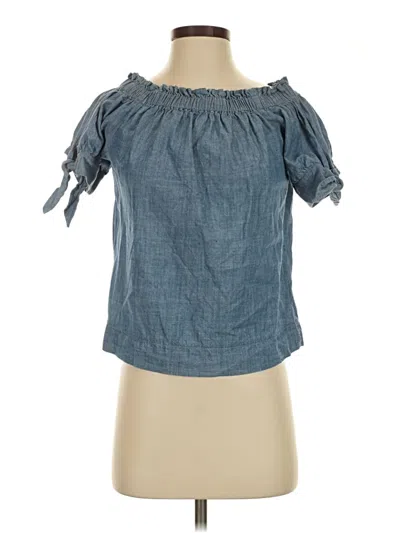 Pre-owned Jcrew Sleeveless Blouse In Blue