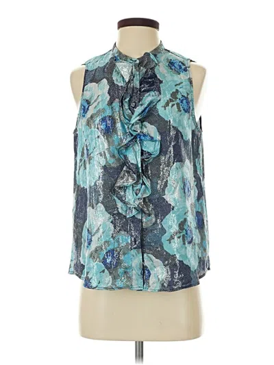 Pre-owned Jcrew Sleeveless Blouse In Blue