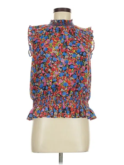 Pre-owned Jcrew Sleeveless Blouse In Blue