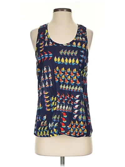 Pre-owned Jcrew Sleeveless Blouse In Blue