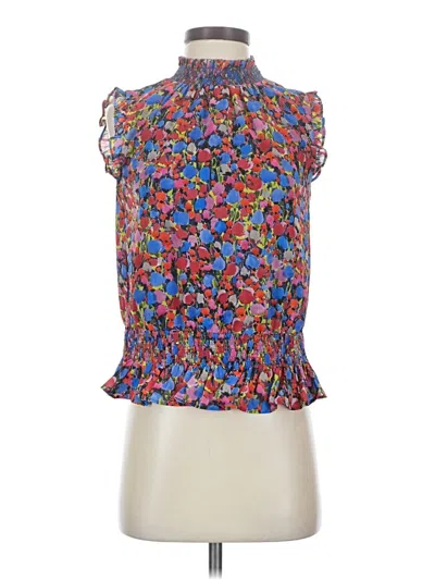 Pre-owned Jcrew Sleeveless Blouse In Blue