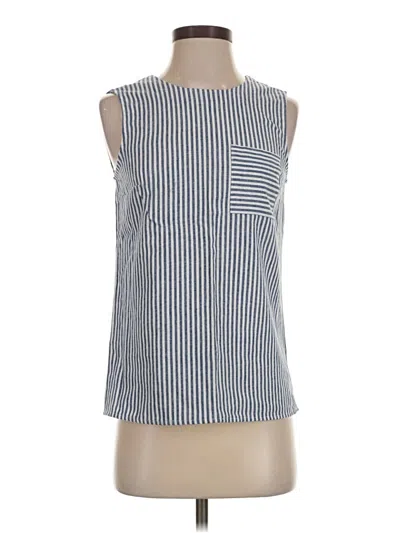 Pre-owned Jcrew Sleeveless Blouse In Blue
