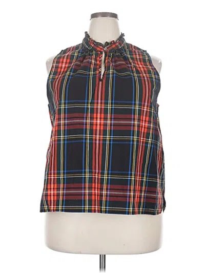 Pre-owned Jcrew Sleeveless Blouse In Blue