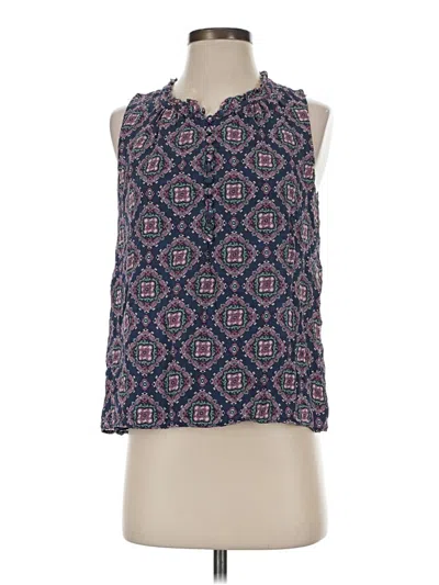 Pre-owned Jcrew Sleeveless Blouse In Blue