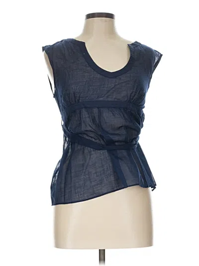 Pre-owned Jcrew Sleeveless Blouse In Blue