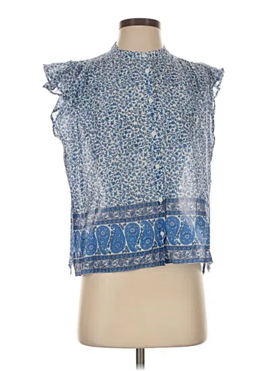 Pre-owned Jcrew Sleeveless Blouse In Blue