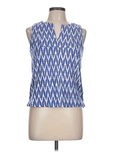 Pre-owned Jcrew Sleeveless Blouse In Blue