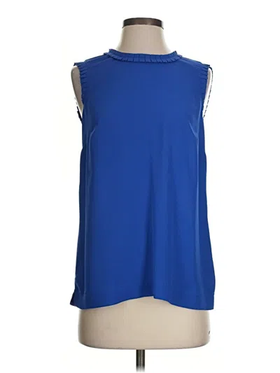 Pre-owned Jcrew Sleeveless Blouse In Blue