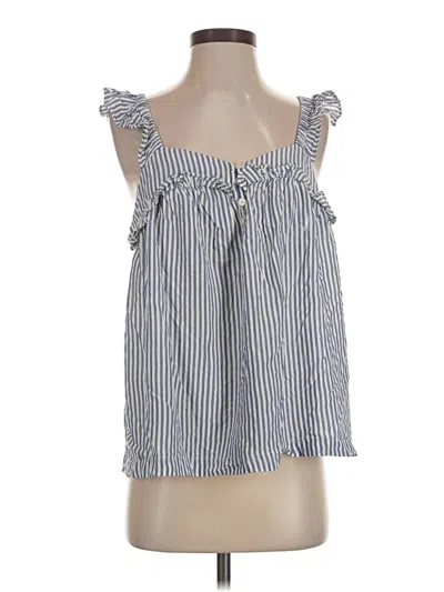 Pre-owned Jcrew Sleeveless Blouse In Blue