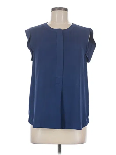 Pre-owned Jcrew Sleeveless Blouse In Blue