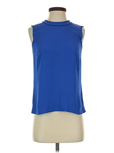 Pre-owned Jcrew Sleeveless Blouse In Blue