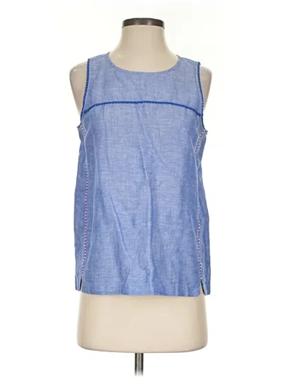 Pre-owned Jcrew Sleeveless Blouse In Blue