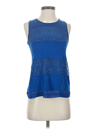 Pre-owned Jcrew Sleeveless Blouse In Blue