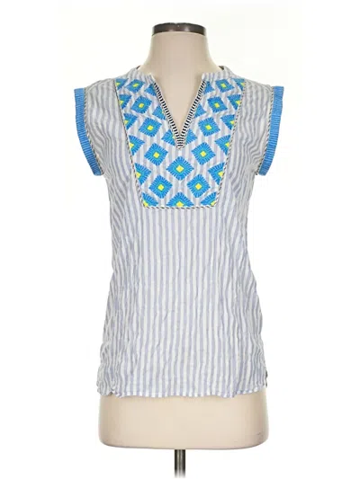Pre-owned Jcrew Sleeveless Blouse In Blue