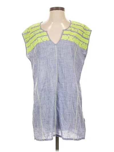 Pre-owned Jcrew Sleeveless Blouse In Blue