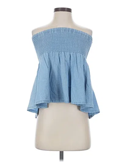 Jcrew Sleeveless Blouse In Blue