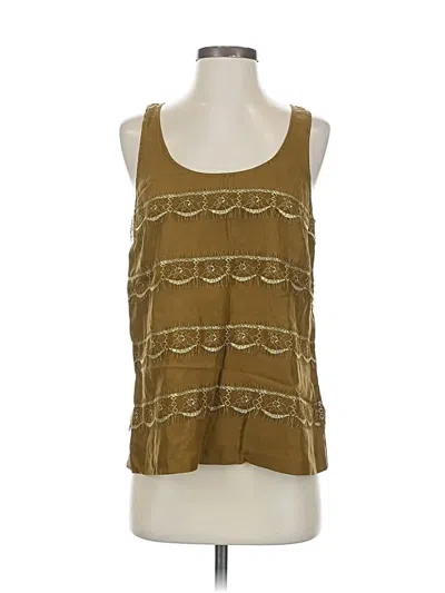 Pre-owned Jcrew Sleeveless Blouse In Brown