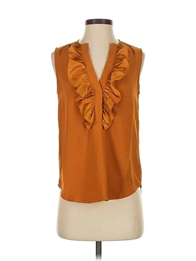 Jcrew Sleeveless Blouse In Brown