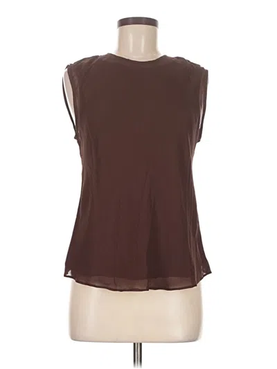 Pre-owned Jcrew Sleeveless Blouse In Brown