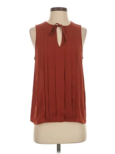 Pre-owned Jcrew Sleeveless Blouse In Brown