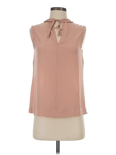 Pre-owned Jcrew Sleeveless Blouse In Brown