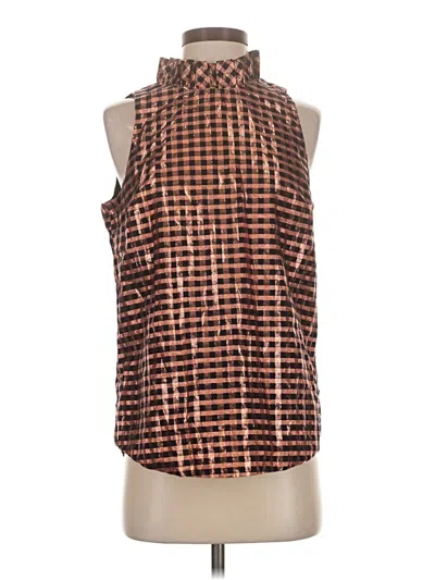 Jcrew Sleeveless Blouse In Brown