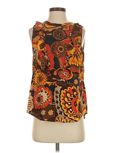 Pre-owned Jcrew Sleeveless Blouse In Brown