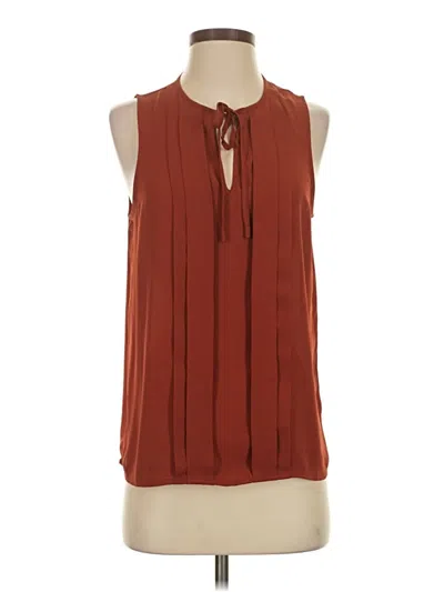 Pre-owned Jcrew Sleeveless Blouse In Brown