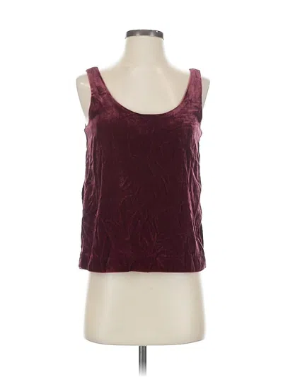Pre-owned Jcrew Sleeveless Blouse In Burgundy