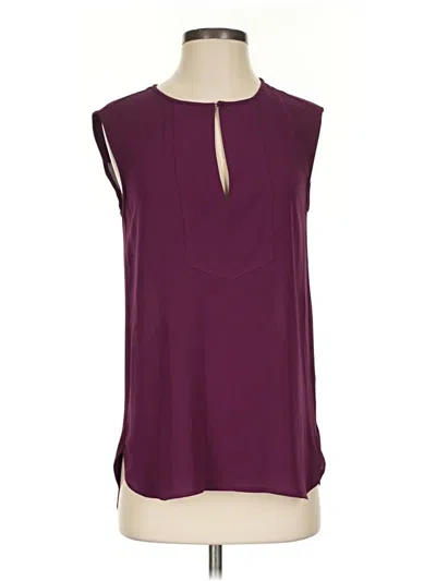 Pre-owned Jcrew Sleeveless Blouse In Burgundy