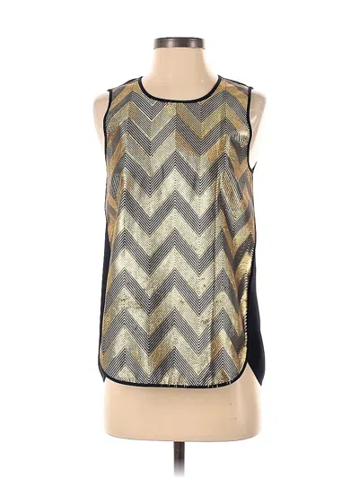 Pre-owned Jcrew Sleeveless Blouse In Gold