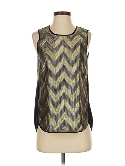 Pre-owned Jcrew Sleeveless Blouse In Gold