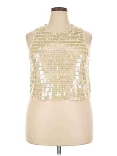 Jcrew Sleeveless Blouse In Gold