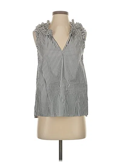 Pre-owned Jcrew Sleeveless Blouse In Gray