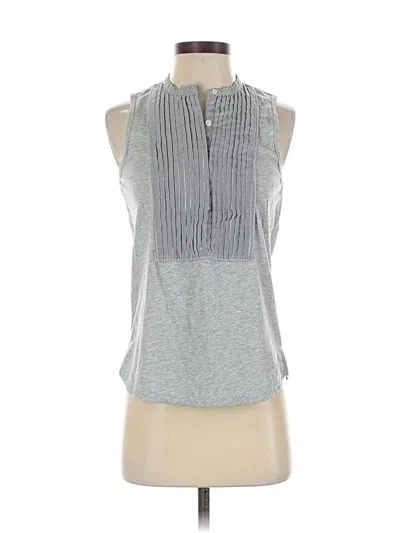Pre-owned Jcrew Sleeveless Blouse In Gray