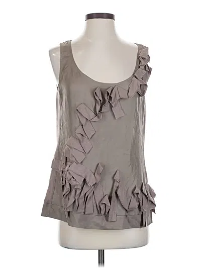 Pre-owned Jcrew Sleeveless Blouse In Gray