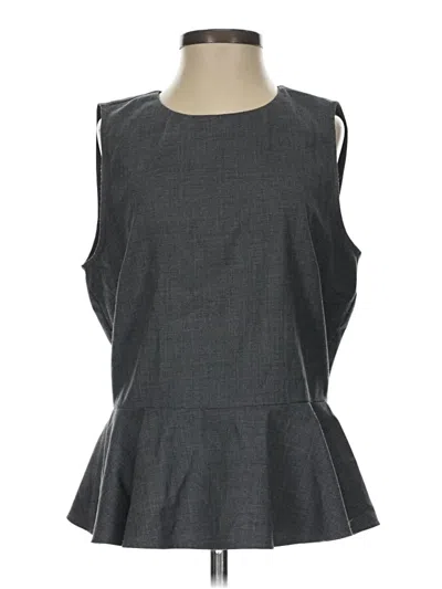 Pre-owned Jcrew Sleeveless Blouse In Gray