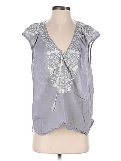 Pre-owned Jcrew Sleeveless Blouse In Gray
