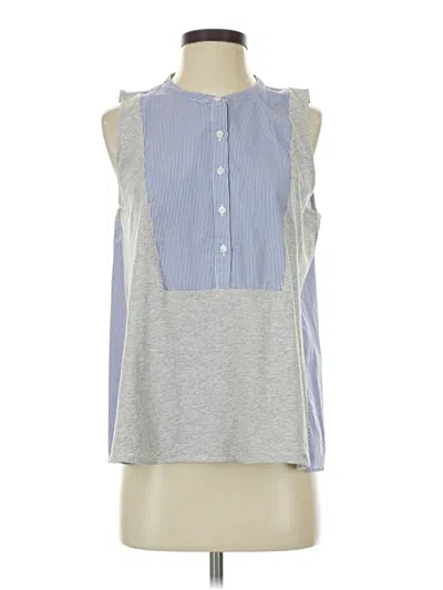 Pre-owned Jcrew Sleeveless Blouse In Gray
