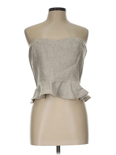 Jcrew Sleeveless Blouse In Gray