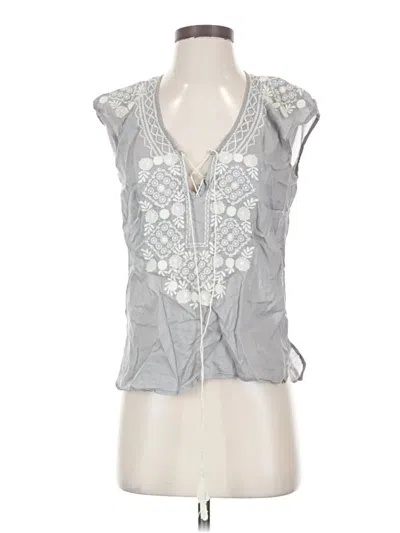 Pre-owned Jcrew Sleeveless Blouse In Gray