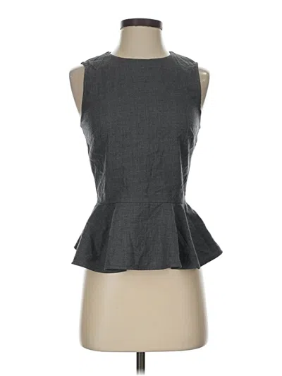 Pre-owned Jcrew Sleeveless Blouse In Gray