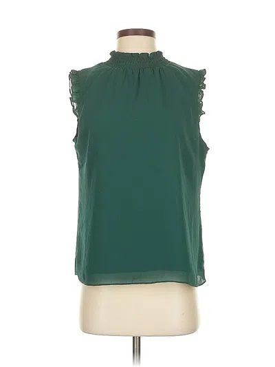 Pre-owned Jcrew Sleeveless Blouse In Green
