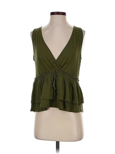 Pre-owned Jcrew Sleeveless Blouse In Green