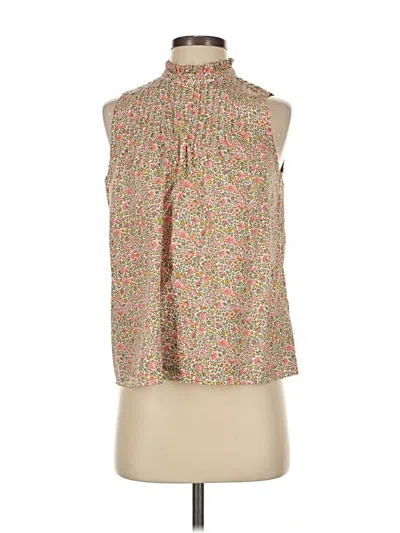 Pre-owned Jcrew Sleeveless Blouse In Green