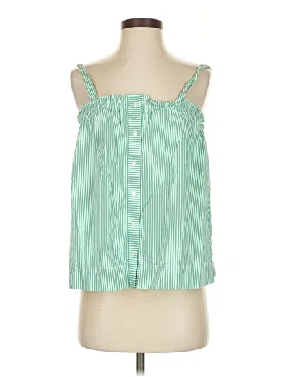 Pre-owned Jcrew Sleeveless Blouse In Green