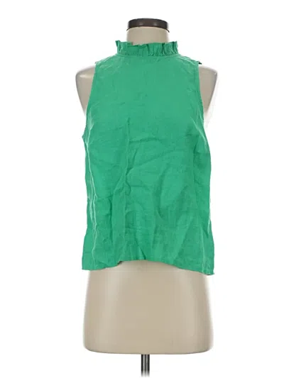 Pre-owned Jcrew Sleeveless Blouse In Green